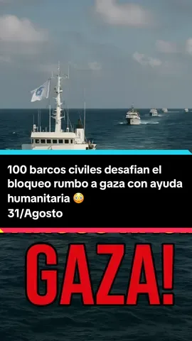 ¡Madres! 🚢 100 barcos civiles desafían el bloqueo rumbo a Gaza con ayuda humanitaria 🚨 #ÚltimaHora #Gaza #ayudahumanitaria🙏🏻 #NoticiasMundiales #usa_tiktok     