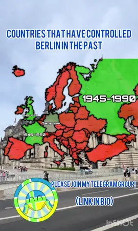 ‼️ EDUCATIONAL PURPOSE ONLY ‼️ Countries that controlled Berlin in the past #mapping #map #fyp #europe #germany 