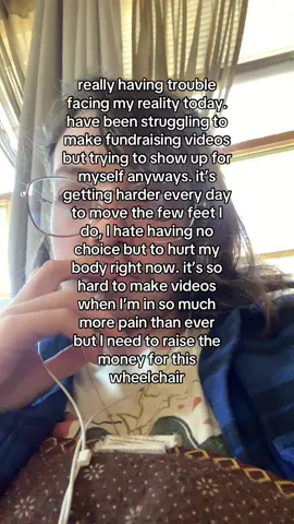 this is partially a vent and partially a fundraising effort… my gfm is in my bio. sorry that I can’t make better videos right now and that I’m not able to show up with the energy and light I usually do… showing up with the energy I have 🥺 just really need the help love and support of you have it to give 🙏🏻❤️‍🩹 #disability #mutualaid #fundraiser #ehlersdanlossyndrome #pots 