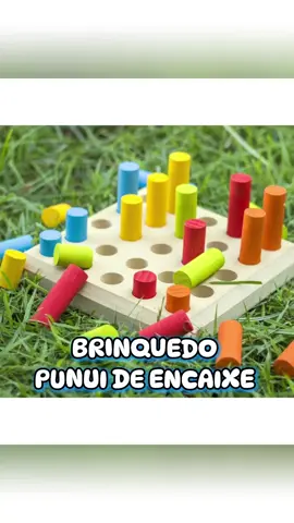 Brinquedo Educativo Infantil Montessoriano Pinus de Encaixe ✨