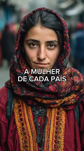 Inteligência Artificial criou a mulher de cada país #IA #midjourney #chatgpt 