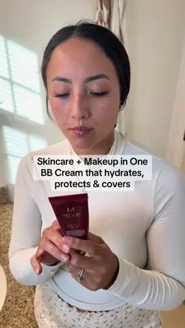 Why use regular foundations when you have options like this, I also love when it’s lightweight and doesn’t feel like I’m wearing any coverage #makeup #bbcream #skincaremakeup #mom 