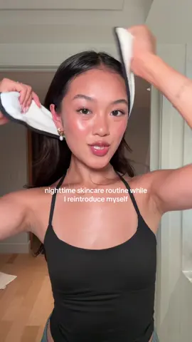 Reintroducing myself to you 🥹 Nighttime skincare routine:  @Bioderma Canada Micellar water @The Ordinary squalane cleanser Vanicream gentle cleanser @imfrom_us mugwort essence @iUNIK beta glucan serum @PURITO SEOUL oat in calming gel cream