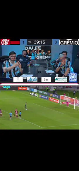 Reação do Farid ao gol de empate do Grêmio! #flamengo #gremio #farid 