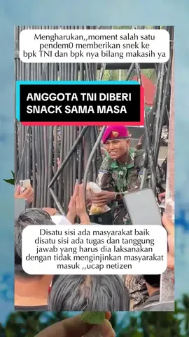 MOMENT HARU RAKYAT DENGAN TNI #dprri #dewanperwakilanrakyat #demodpr2025 #bubarkandpr #demo2025 
