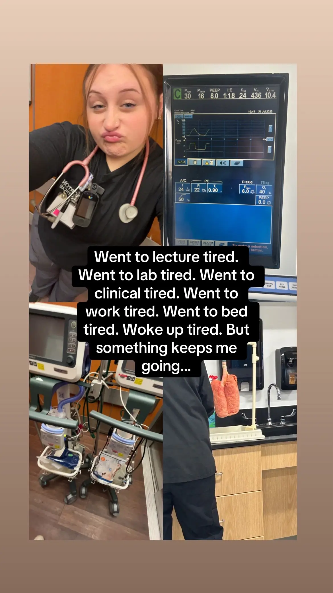 One of my biggest supporters throughout RT school I appreciate you forever 💞 #RT #respiratorytherapist #graduation #college 