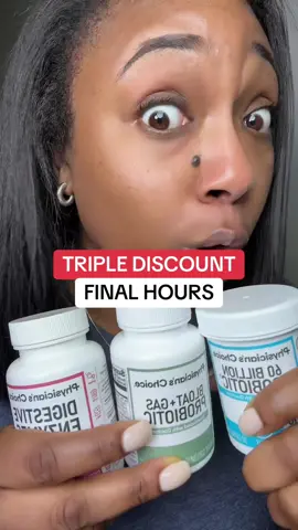 Grab this Physician's Choice Gut Guardian Bundle TikTok Shop deal before it's gone! #physicianschoice #probiotic #tiktokshopcreatorpicks #tiktokshoplabordaysale #digestiveenzymes 30+ women free shipping womens supplements 35+ women coupon code 35+ females Female supplements Female health 35+ women beauty women 35+ beauty female beauty female 35+ beauty, TikTok deal, TikTok deals, TikTok flash sale, TikTok Shop Finds, SAHMs of TikTok, TikTok Shop Deals, TikTok Shop Deal, Code, Coupon, Deal, Flash Sale, Discount, TikTok Shop, TikTok Deals, Physician's Choice Gut Guardian Bundle: Advanced Gut Health Support with 60 Billion Probiotic + Digestive Enzymes + Bloat & Gas Probiotic, Physician's Choice Gut Guardian Bundle: A trio of gut support with 60 Billion Probiotic, Bloat & Gas Probiotic, and Digestive Enzymes ½ Perfect for digestive balance and gut comfort. : 60 Billion Probiotic - 60B CFUs & 10 strains promote a healthy gut microbiome while supporting digestion and immunity Bloat & Gas Probiotic - Targets bloating at its root source with pre, pro & postbiotics, plus enzymes for daily relief i Digestive Enzymes - 16 powerful enzymes break down proteins, fats, and carlos to support meal-time discomfort One Month Supply: 30 count 60 Billion Probiotic + 30 count Bloat & Gas Probiotic + 60 count Digestive Enzymes **The above statements have not been evaluated by the Food and Drug Administration nor are these statements medical advice. This product is not intended to diagnose, treat, or cure any disease** Sales and Shipping may change at any time after this video was posted, at the discretion of the brand. Tap the product link on this post for the most current price. Final price may vary depending on each customer's available coupons. Items and quantities in your cart are exactlv what vou will receive unless the brand's product page or the deals tab at checkout explicitly mentions an offer giving you additional items with your purchase.