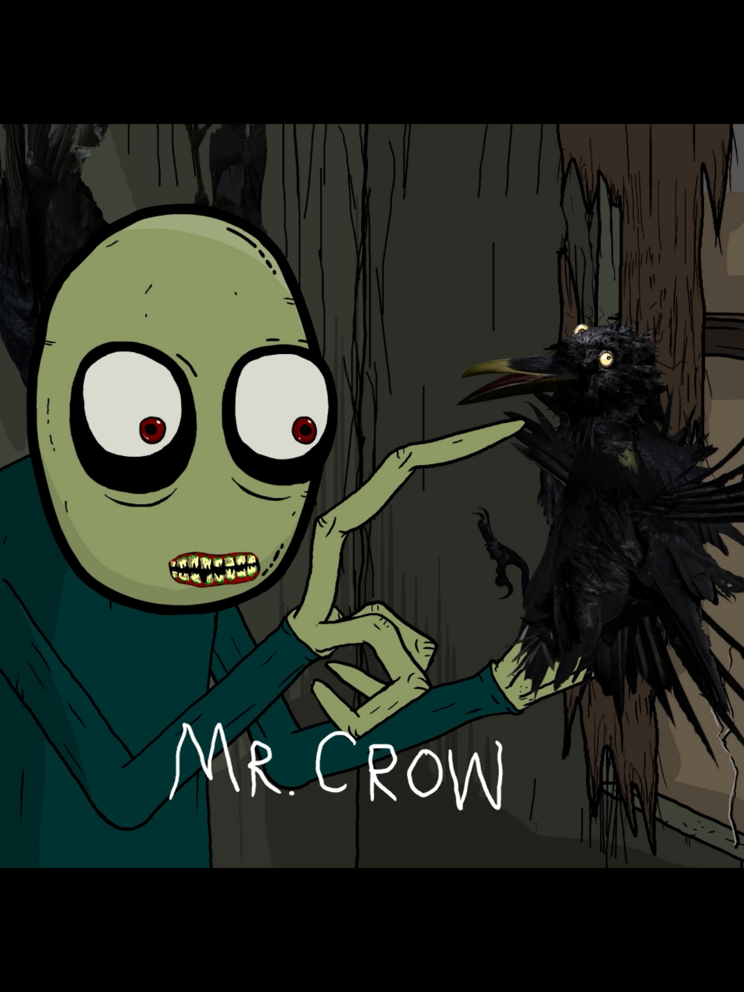 Salad Fingers vs Crows 🦅🕊 #saladfingers #saladfingersfriends