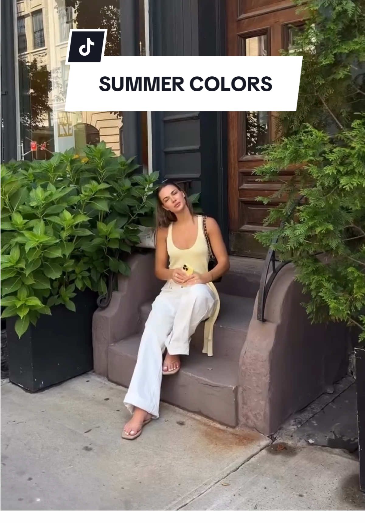 Life really is better in butter yellow 💛☀️ We can’t get enough of this dreamy shade!! @Ky & Fran looking absolutely adorable in the Elsy Tie Tank Top 👒✨🌼 #revolve #butteryellow #SummerFashion #elevatedbasics #fyp