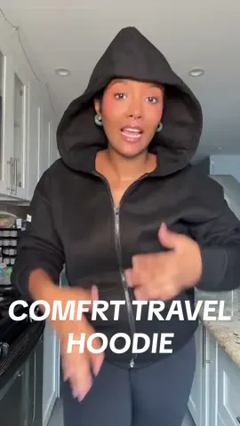 When I tell you I love traveling in these hoodies? Whewww.  The ONLY thing the old one was missing was a zipper and I wanted them to come out with this version SO bad. So when they finally did, I had to get one IMMEDIATELY 😂 I just traveled with it and 10/10, no notes. It was comfortable, cozy, warm, and most importantly, easy to take on and off!!! I lowkey feel like Bey in this when she’s in the zone rehearsing 😂 And the fact that this is on SALE right now too is crazy because usually it’s over $100!!! So if you want it, grab it now so you save SO much money 😅 #comfrthoodie #traveloutfit #travelessentials #airportoutfit #tiktokshoplabordaysale 