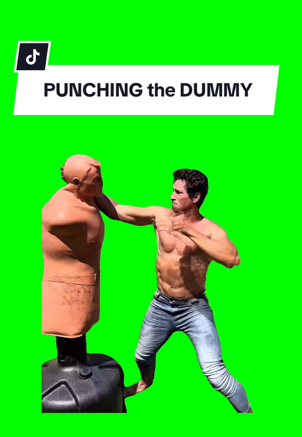 #CapCut PUNCHING THE DUMMY #meme #greenscreen #fyp #viral 