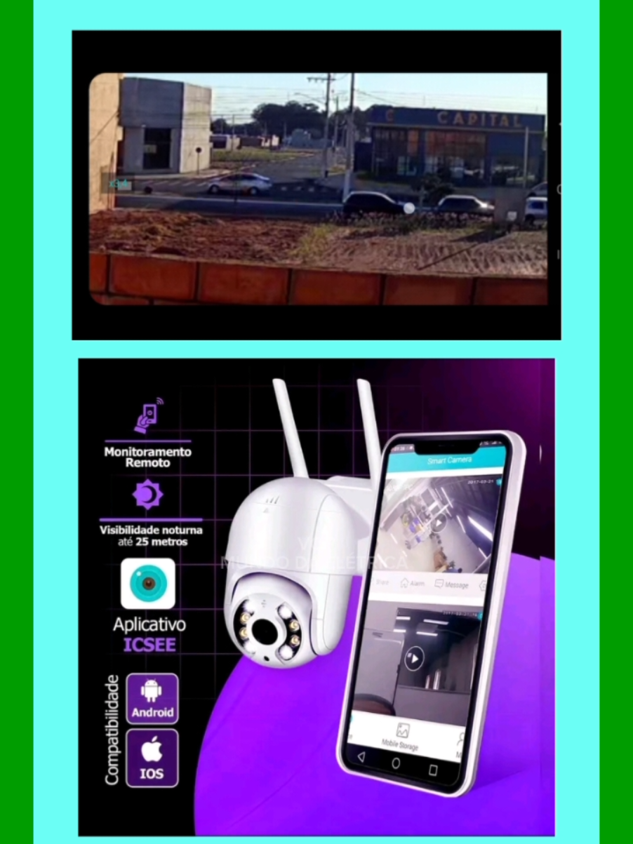 CÂMERA EXTERNA WI-FI @GL & DD STORE , compre agora mesmo no link desse vídeo  ... #vigilância  #seguranca  #monitoramento  #camerawifi  #tiktokshop 