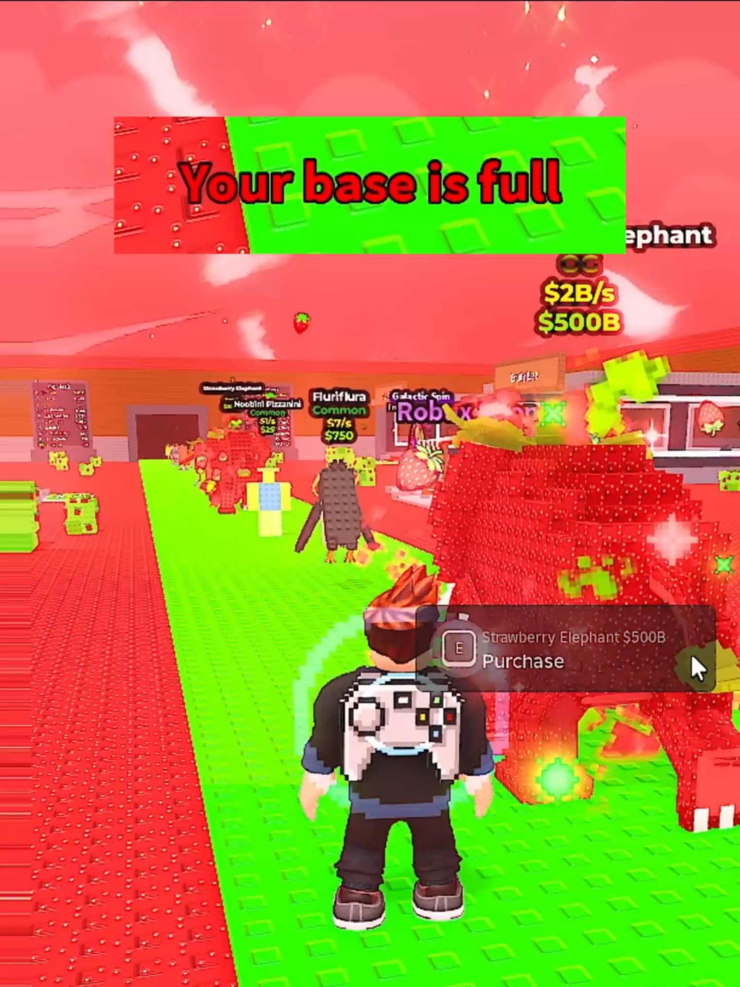 PERDI O ELEFANTE MORANGO OG 😭🍓 | ROUBE UM BRAINROT #robloxfyp #roubeumbrainrot #stealabrainrot #foruyou #fyp #apelaogamer