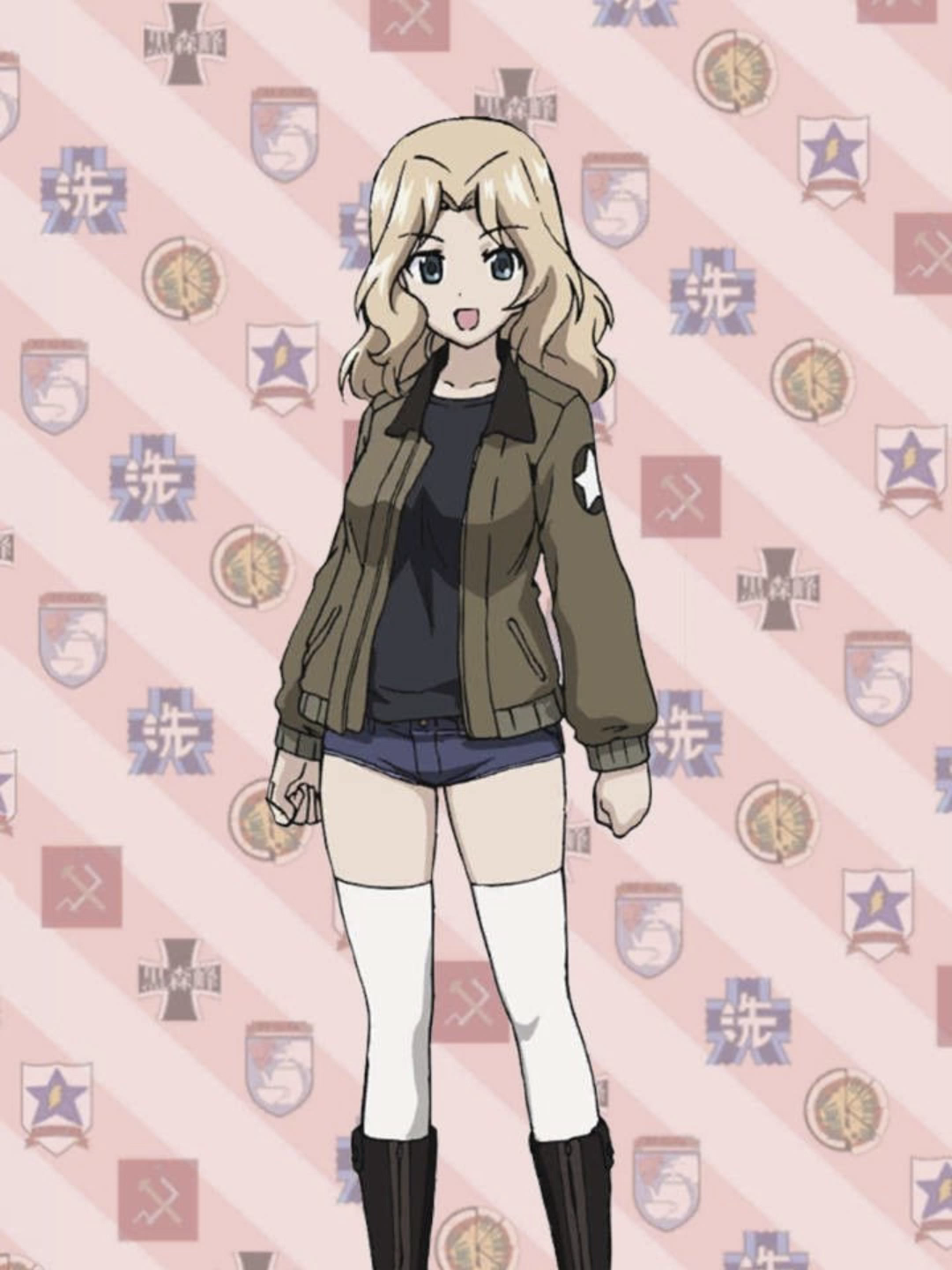 OMG MY FIT IS FANTASTIC  #girlsundpanzer #girlsundpanzeredit #gup #gupedit #anime #america #kay #saunders