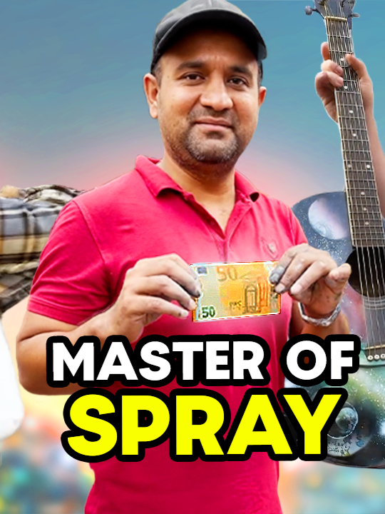 BEST Street Art of BANGLADESH (250 MILLION VIEWS on Shorts) #streetart #upgrade #graffiti #streetartist #graffitiart #art #craft #mrspray #DIY  Shahin works in Rome during the summer and often returns home to Dhaka during the winter. 📍https://maps.app.goo.gl/4HtcRQXFqT1EqYQb8 (Piazza dellla Maddalena) ♦️ @SprayByShahin