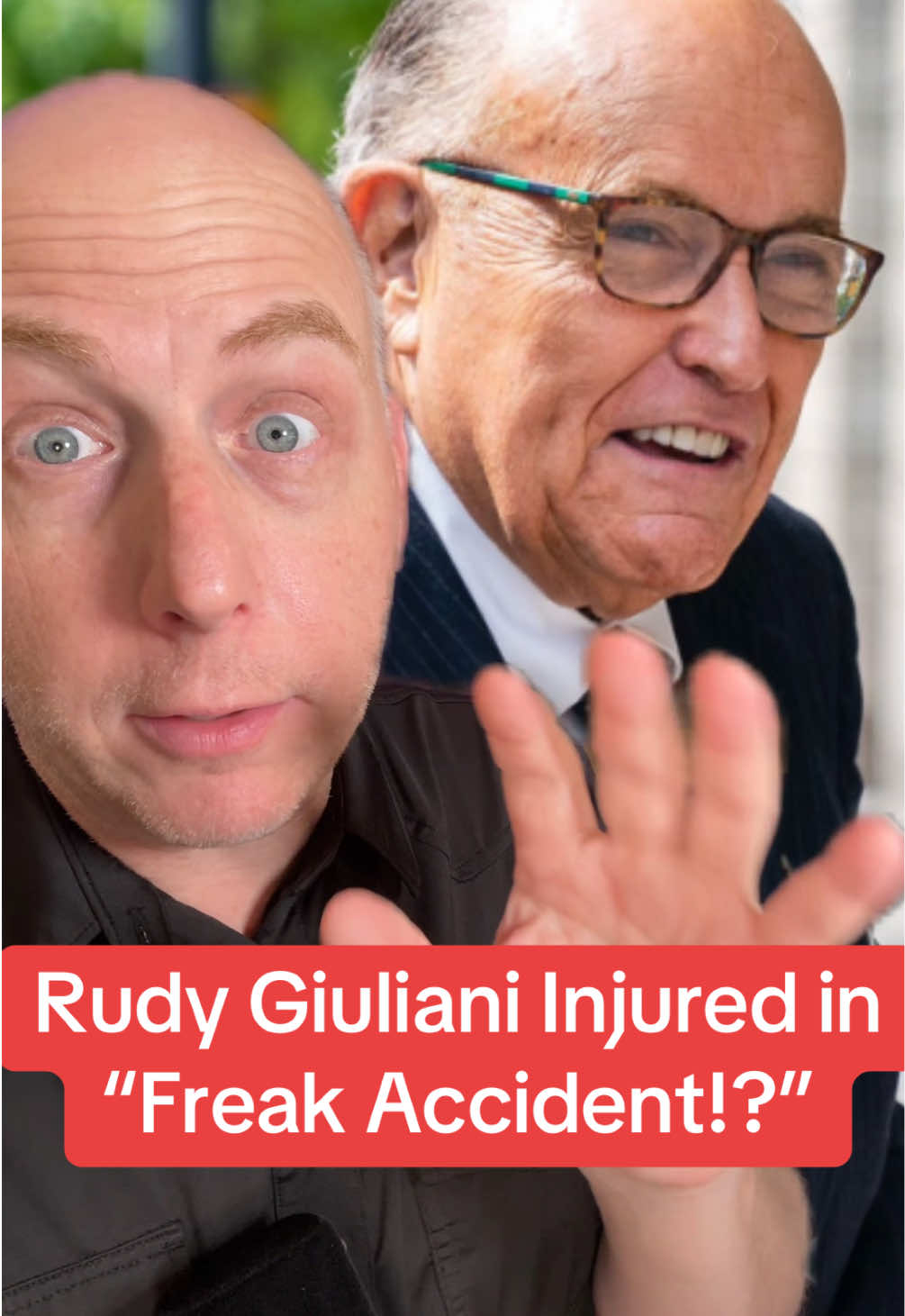 Rudy Giuliani Iniured in bizarre accident!  #politicstiktok #politicaltiktoker #donaldtrump #trump #conspiracytiktok 