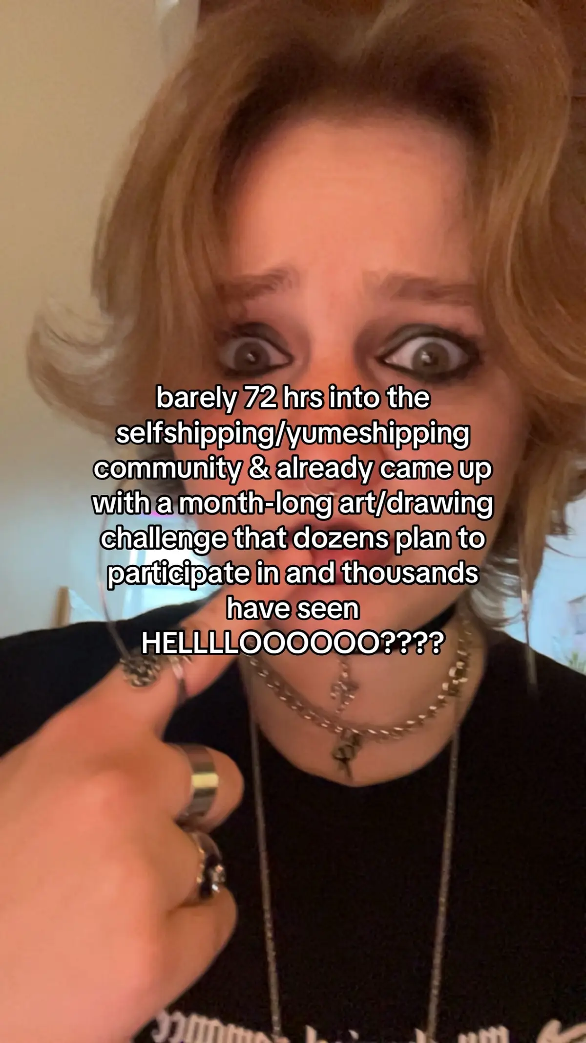 ‼️THIS ISNT *JUST* A *DRAWING* CHALLENGE‼️ this is a general “art” challenge‼️ feel free to write, edit, collage, gacha life…literallt anything. I’m getting a little annoyed by all the comments complaining about not being able to draw. #selfship #yumeship #selfshippingcommunity #selfshiptember25 #artchallenge 