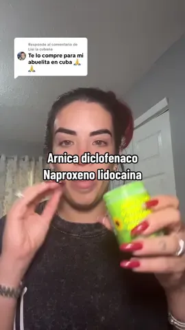 Respuesta a @Lisi la cubana  #lidocaina #arnica #tiktok #tikrokshop #contenido 