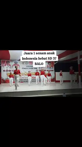 Alhamdulillah SD ku dapat juara 1 senam anak Indonesia hebat tahun depan juara 2 sekarang ada peningkatan lagi semangat SD 37 balo#fyp#like#shere 