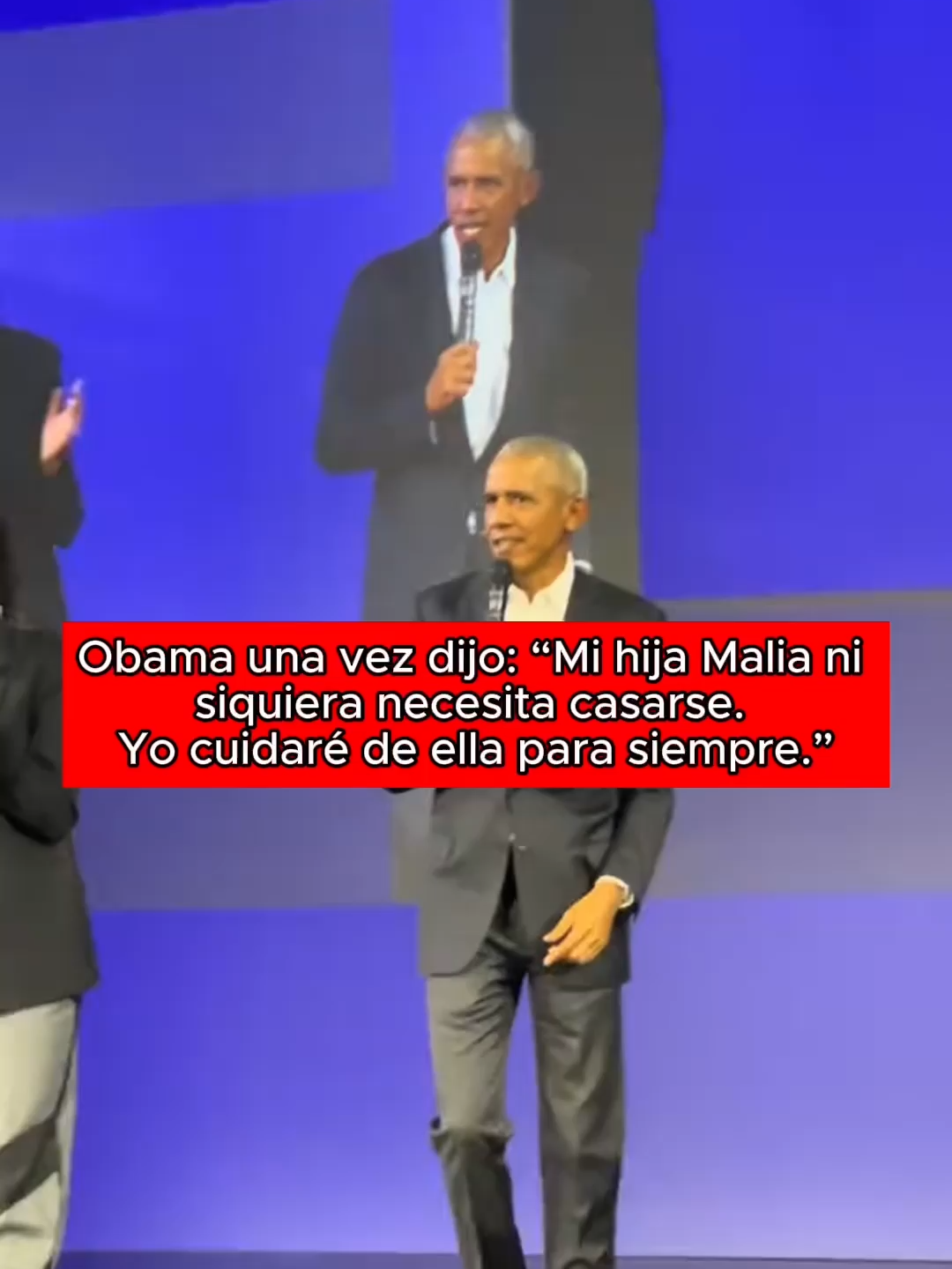 ¿Lo sabías? Obama una vez dijo: “Mi hija Malia ni siquiera necesita casarse. Yo cuidaré de ella para siempre.”