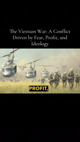 The Vietnam War was not a random Cold War detour, but rather born out of fear, profit, and ideology.  Defending  America's business interests and global control came at a tremendous cost of over 58,000 American lives and millions in Vietnam, Laos, and Cambodia.