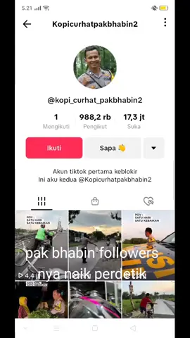 ayo bantu pak bhabin 1 jt followers #polisi terbaik #kopi curhat pak bhabin#polisiindonesia