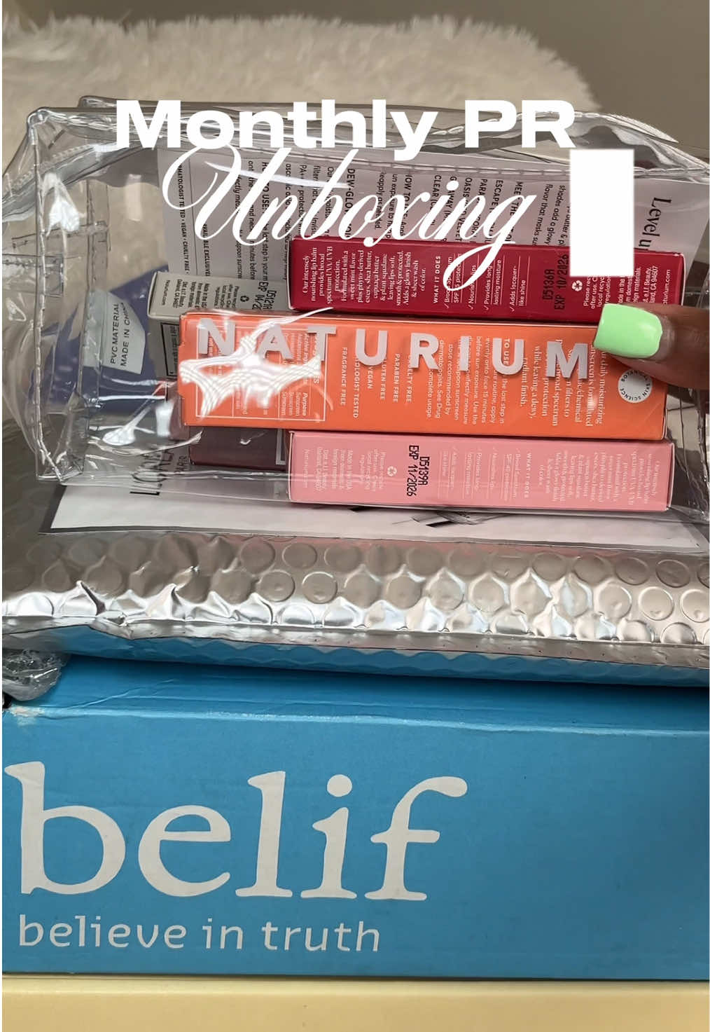 Unbox some PR packages with me 💌 thank you @Palmer's @Naturium @loréal paris usa @belif USA  #prunboxing #prhaul #prpackage #prunboxinghaul #unboxingpr 