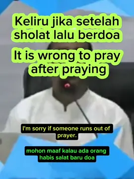 keliru jika setelah sholat lalu berdoa ustadz Salim Muhdor #islamicvideos  #videoshort 