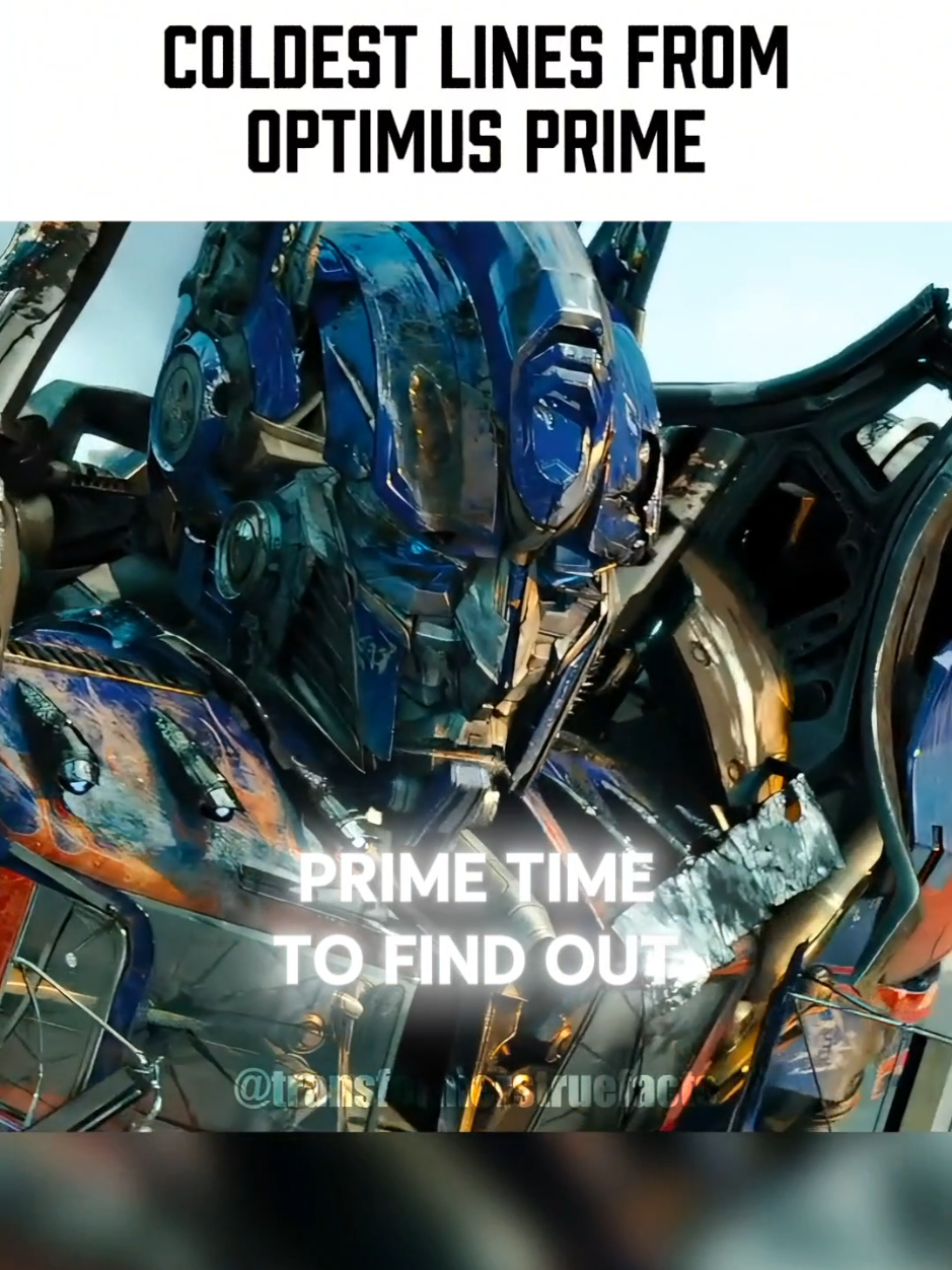 Optimus Prime most iconic and coldest ❄️ lines in cinema. drop your comment if I missed one. Follow us for more @Transformers True Facts #transformers #optimusprime #optimusprimeedit #transformerstruefacts #transformersvoices 