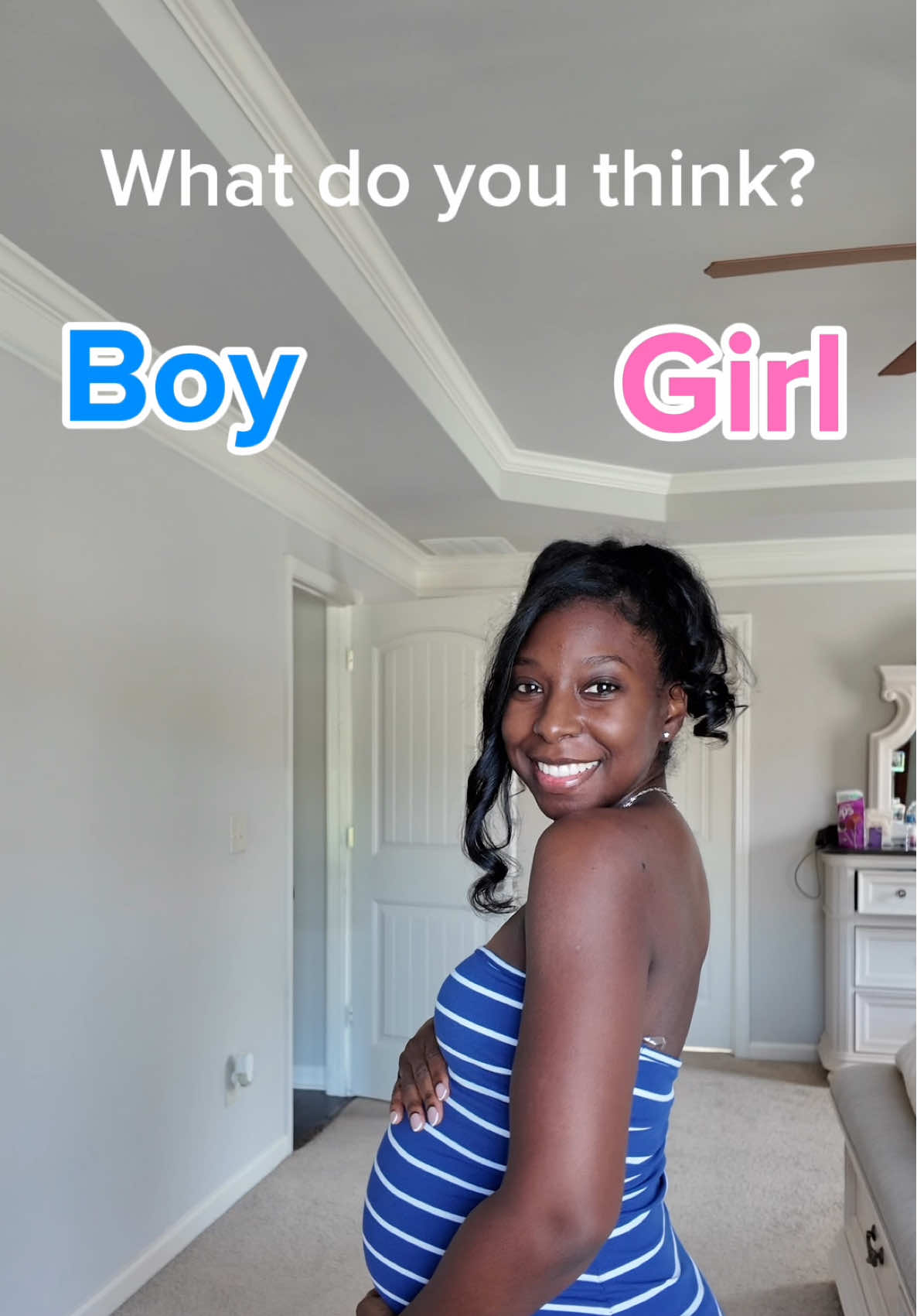 Idk if these Old Wives’ Tales have any truth to them, but they sure are fun to do!  What do yall think?! Team Boy or Team Girl?  #oldwivestales #pregnancyreveal #genderreveal #secondtimemom #pregancytiktok 