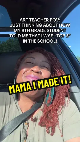 MAN I JUST GOT THERE! I’M SO HONORED TO MAKE THE “LIST”!🥹 #teachersoftiktok #artteacher #teacherlife #teacher #fyp 