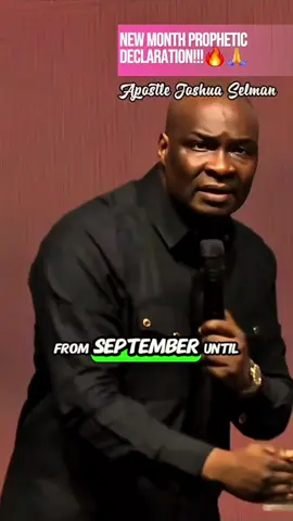 From September To December Let It Be Filled With Good News !🙏-Apostle Joshua Selman Ninmak..#salvationhub #gospel #explorepage #worshipmusic #instablog9ja 