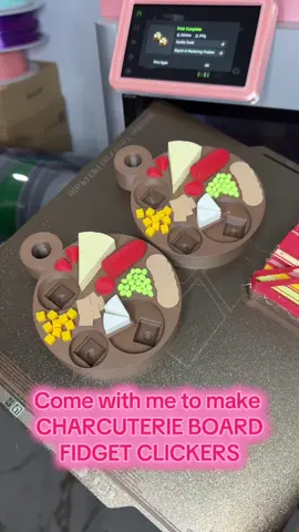 Charcuterie board fidget clickers have been callling my name!! I’m obsessed 🫶🏻✨ #3dprinting #asmr #charcuterie 