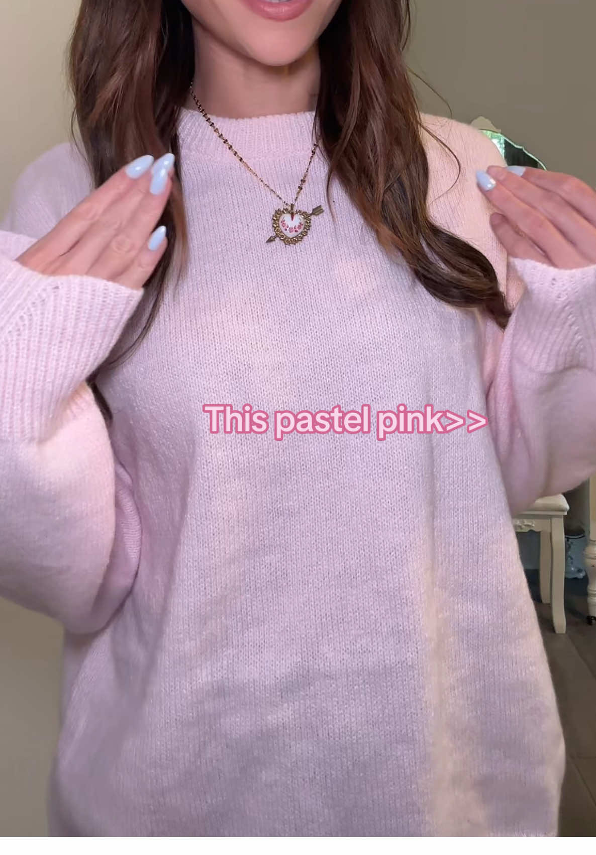 The perfect pink sweater🩷🎀 #pinksweater #girlyaesthetic #coquette #coquetteaesthetic #pinkaesthetic 