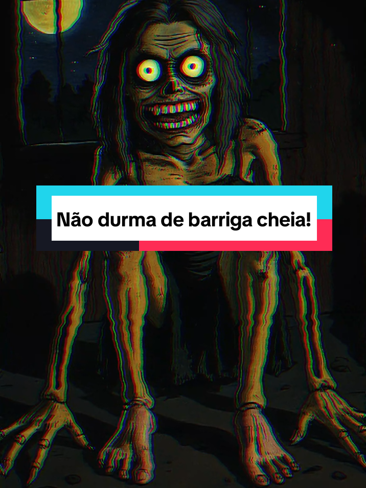 Não durma de barriga cheia, se não ela vai te visitar a noite #historiasdeterror #histórias #terror #lendas #históriadeterror 
