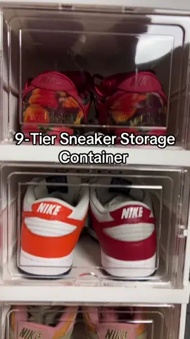 Perfect to organize & display your sneakers especially if you have limited closet space  #shoeorganizer #shoestorage #organizedhome #shoerackorganizer #labordaysale 