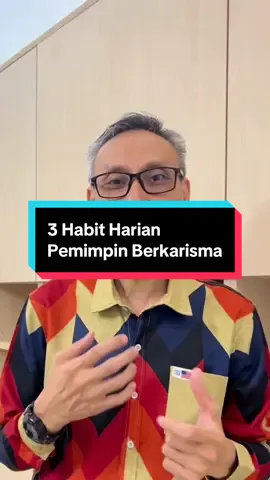 3 Habit Harian Pemimpin Berkarisma Nak ada aura kepimpinan yang kuat? Amalkan 3 habit harian ini: 1.	Mulakan hari dengan energy positif. 2.	Komunikasi dengan jelas & tujuan. 3.	Hargai pasukan setiap hari. Sekiranya anda nak Memimpin dengan hebat… dapatkan E-Book Pemimpin Hebat Dalam 90 Hari. Klik link di Bio sekarang. #L#LeadershipTipsP#PemimpinHebatN#NowEveryoneCanLeadL#LeadershipDevelopmentD#DailyLeadership