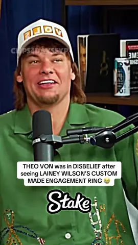 THEO VON was in DISBELIEF after seeing LAINEY WILSON’S CUSTOM MADE ENGAGEMENT RING #theovon #laineywilson #theovonclips #music #fyp 