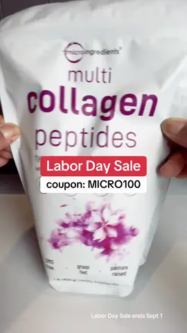 Micro Ingredients Multi Collagen Peptides Powder - Hydrolyzed Protein Peptides (Type 1,11, III, V,X) with Hyaluronic Acid, Biotin & Vitamin C Unflavored flash sale discount deal coupon code free shipping*  #spotlightfinds #TikTokShopCreatorPicks #TikTokShopRestock #TikTokShopLaborDaySale #SuperBrandClub  *Disclaimer: Prices, sales, coupons, discounts are accurate at the time this video is posted and may vary afterwards as the Seller and TikTok may regularly change their limited-time promotions. Check the product page for the most current price. Free shipping, sale prices, and TikTok coupons may vary by account. Whatever items and quantities are in your cart at checkout is exactly what you will receive. 