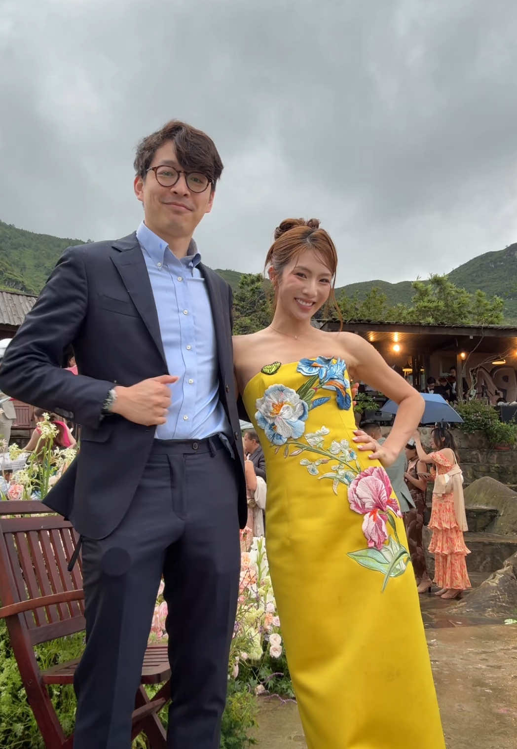 First wedding with my forever +1 🤍 wearing @LEO LIN 