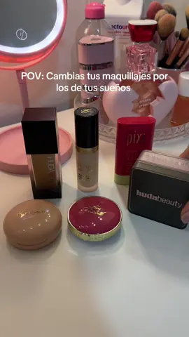 Crecí viendo a @Rosy McMichael y a tantas mujeres hermosas comprando y probando todas estas marcas y por fin llegó mi turno😭😍💗✨😮‍💨 #hudabeauty #rare #rarebeauty #maquillaje #makeup 