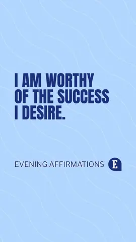 You are deserving!