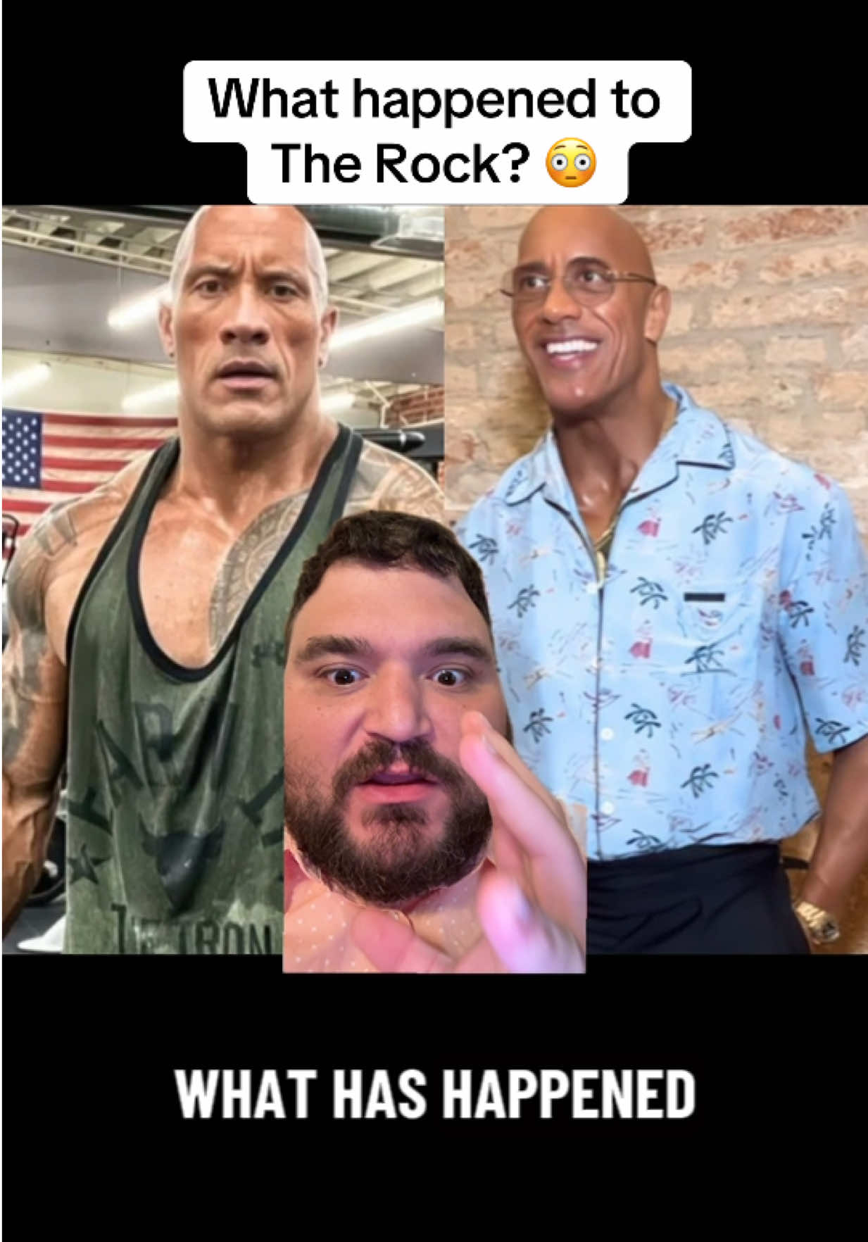 what happened to the rock? 😳 #therock #strange #celebritynews #fy #fyp 