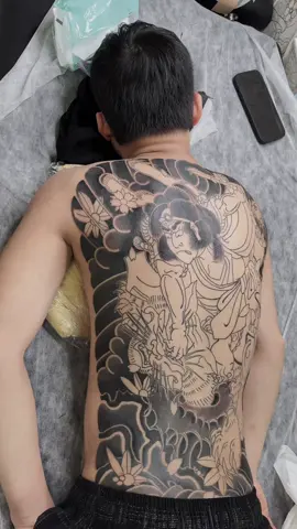 Full nền mẫu samurai  #xam_hinh_nghe_thuat #minitattoo #tokyotattoo #tattoojapan 