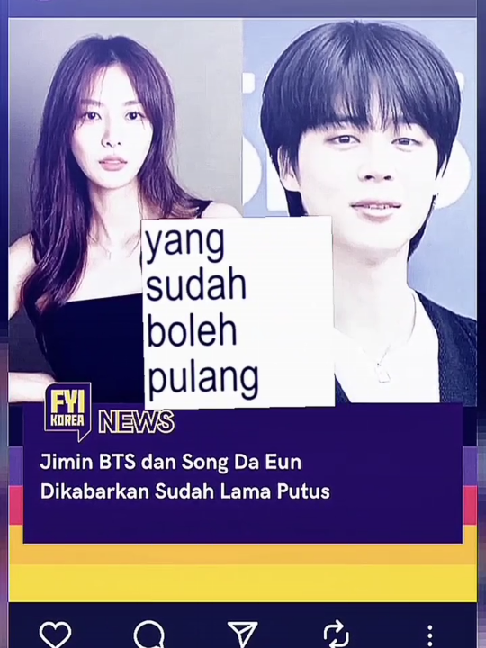 gimana mba daeun? udah puas? udh di konfirmasi itu loh, udah ya jangan bikin huru hara lagi kasian jimin, mantan mah mantan aja #jimin #parkjimin #jiminie #jiminedit #fyp 