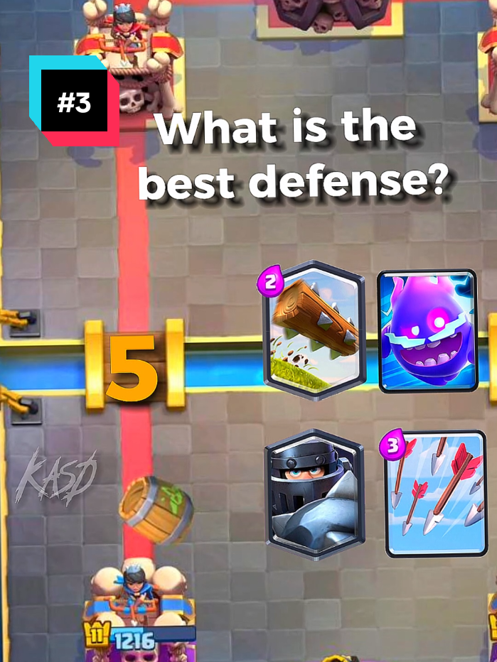 what's the best defense? 😂 #clashroyale  #clashroyalememes  #logbait 