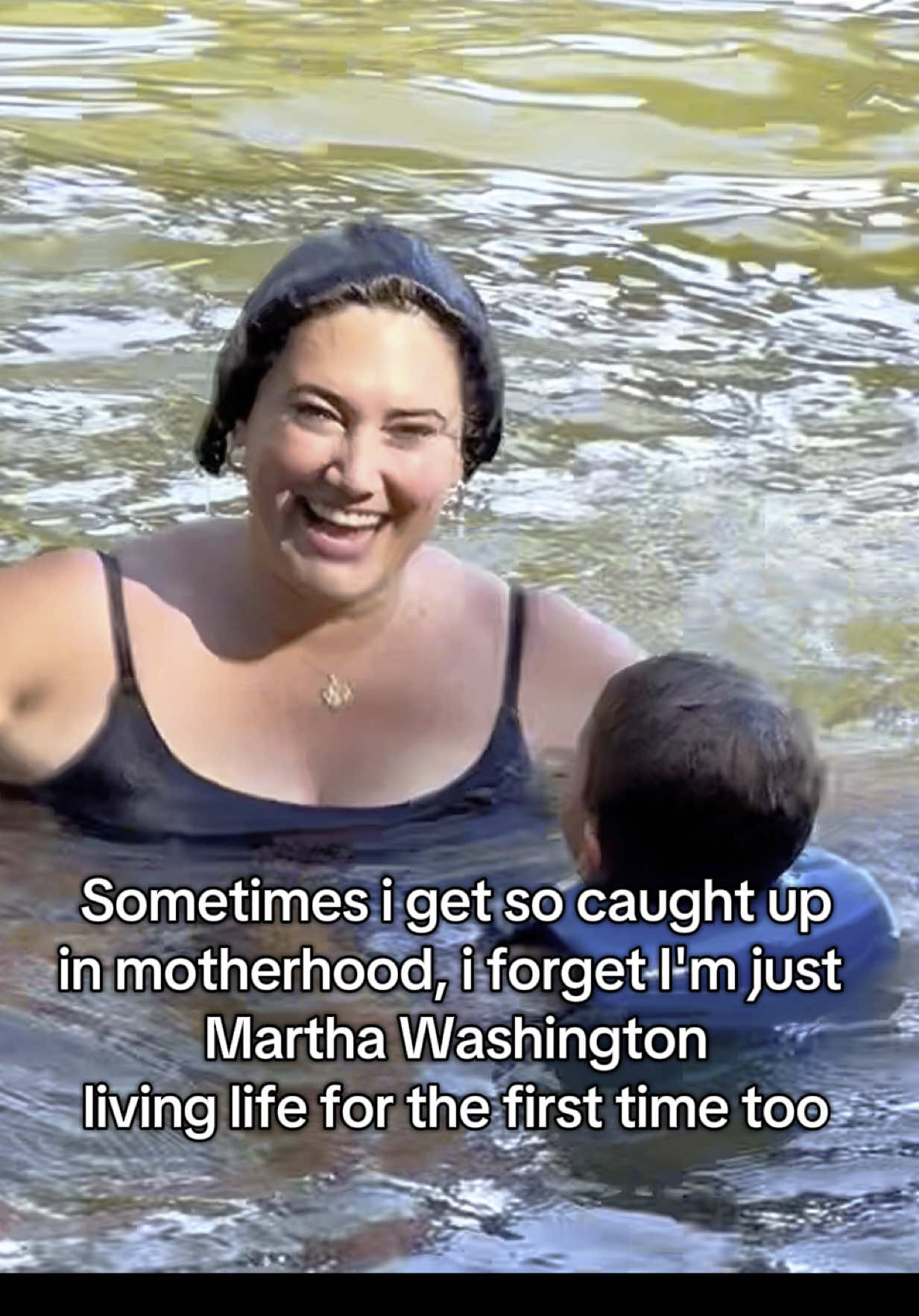 Martha Washington but also a girl in her 30s living life for the first time too #livinglife #livinglifeforthefirsttime #motherhood #momtok #fyp #trend