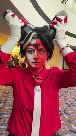 shoutout to the guys who watched us film this and yelled BALD at me LMAOOO #animemagic #animemagic2025 #helluvabosscosplay #blitzocosplay 