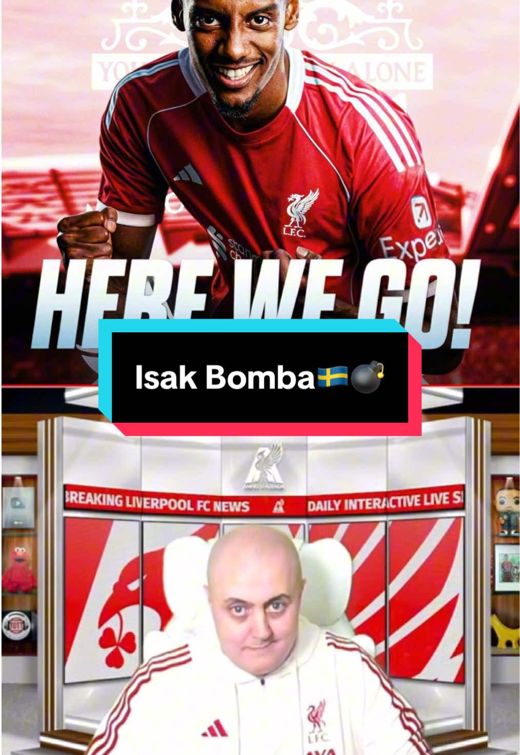 Isak Here We Go Reaction 💀💣🇸🇪 #liverpoolfc #herewego #isak #fyp #footballtiktok | NO COPYRIGHT INTENDED