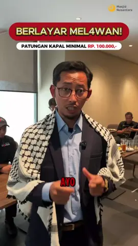 #Repost @masjidnusantara Kesewenang-wenangan ini HARUS KITA L4WAN Semakin kita pasrah, semakin mereka BERULAH Kapal kita adalah bukti solidaritas Kapal kita adalah bukti kuatnya kemanusiaan KITA HARUS BERSATU BERSAMA, bahu membahu menyiapkan kapal kemanusiaan menuju G4za!  INI BUKAN SEKEDAR “KAPAL” INI TENTANG “PERL4WAN4N KEZAL1MAN”